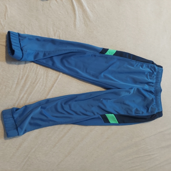 Athletic Works Blue Activewear Pants Boys 10/12 Jogger Sweatpants Briggt Fun - Picture 1 of 8